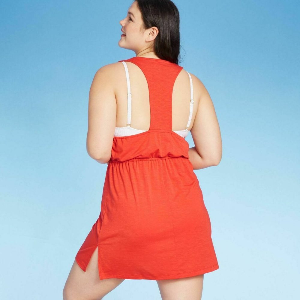 Xhilaration Juniors' Front Tie Cover Up Dress M - Picture 3 of 4